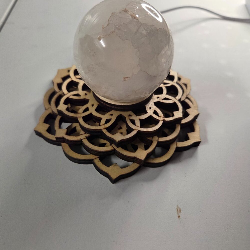 Color Changing Light Base Lotus Design - Picture 3 of 3